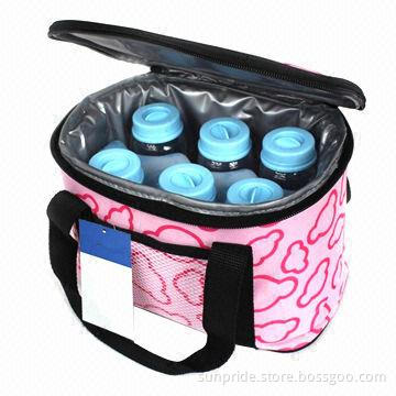 Oxford Cooler/Lunch Bag with Insulated Water-resistant PEVA Lining and Drawstring Zipper Closure